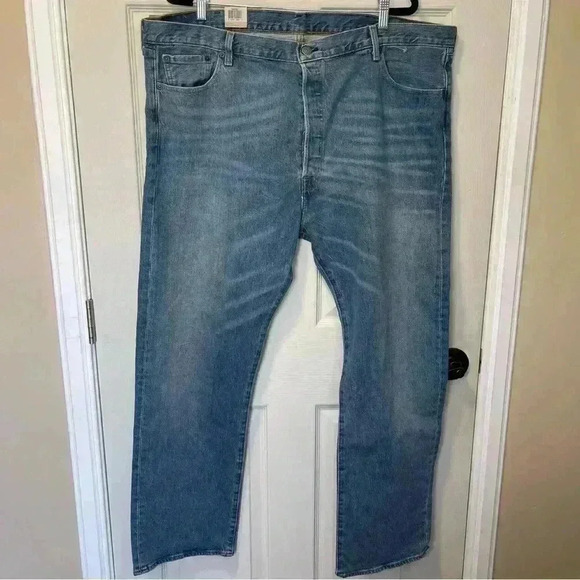 Levi’s Men’s 501 Stretch Mid Wash Blue Sz 44 x 30 - Picture 1 of 7